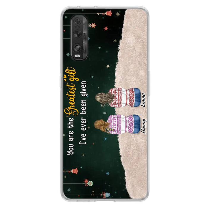 Personalized Christmas Friends Phone Case - Christmas Gift Idea For Friends/Sisters - Up to 12 People - You Are The Greatest Gift I've Ever Been Given - Case For Xiaomi, Oppo And Huawei