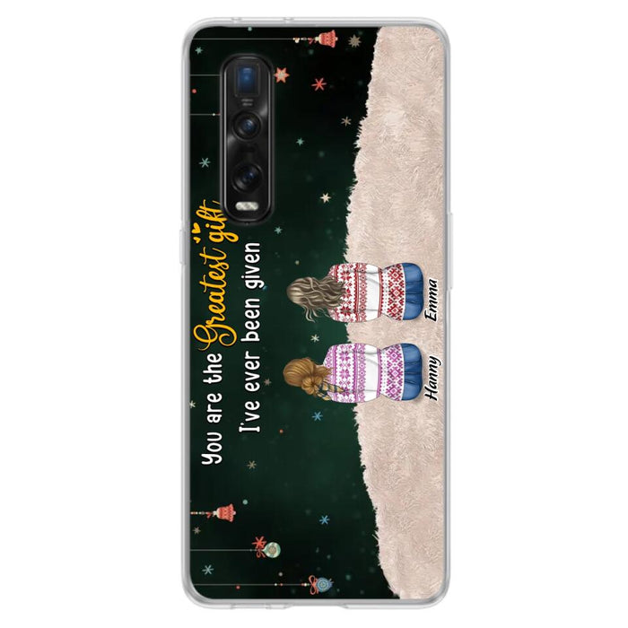 Personalized Christmas Friends Phone Case - Christmas Gift Idea For Friends/Sisters - Up to 12 People - You Are The Greatest Gift I've Ever Been Given - Case For Xiaomi, Oppo And Huawei