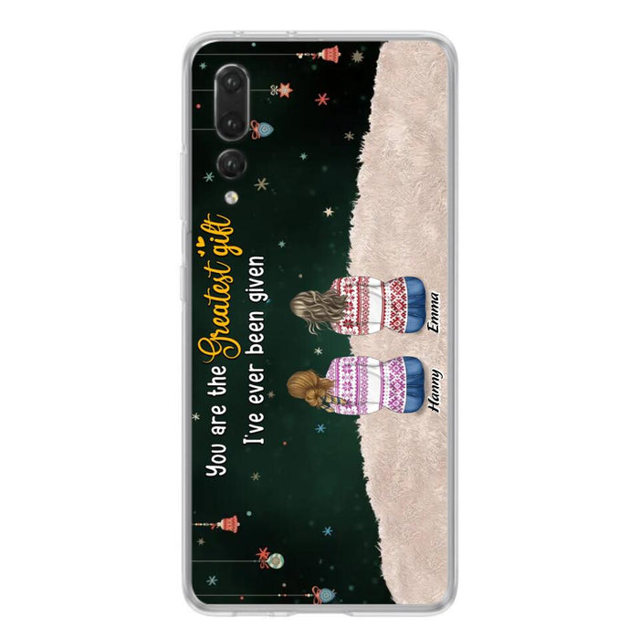 Personalized Christmas Friends Phone Case - Christmas Gift Idea For Friends/Sisters - Up to 12 People - You Are The Greatest Gift I've Ever Been Given - Case For Xiaomi, Oppo And Huawei