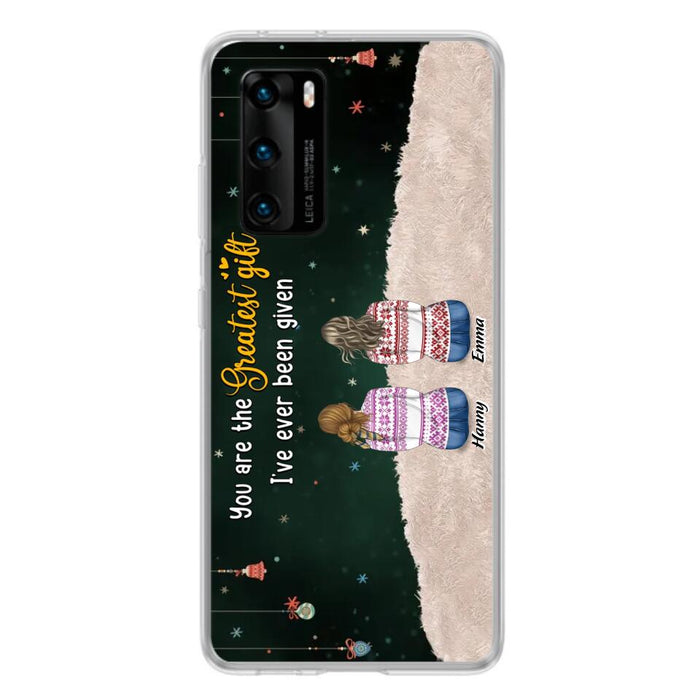 Personalized Christmas Friends Phone Case - Christmas Gift Idea For Friends/Sisters - Up to 12 People - You Are The Greatest Gift I've Ever Been Given - Case For Xiaomi, Oppo And Huawei