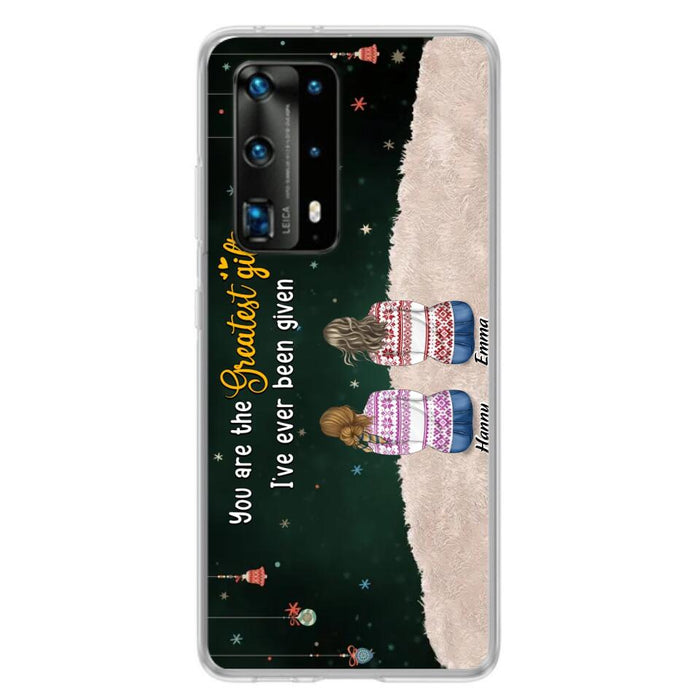 Personalized Christmas Friends Phone Case - Christmas Gift Idea For Friends/Sisters - Up to 12 People - You Are The Greatest Gift I've Ever Been Given - Case For Xiaomi, Oppo And Huawei