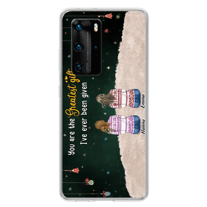 Personalized Christmas Friends Phone Case - Christmas Gift Idea For Friends/Sisters - Up to 12 People - You Are The Greatest Gift I've Ever Been Given - Case For Xiaomi, Oppo And Huawei
