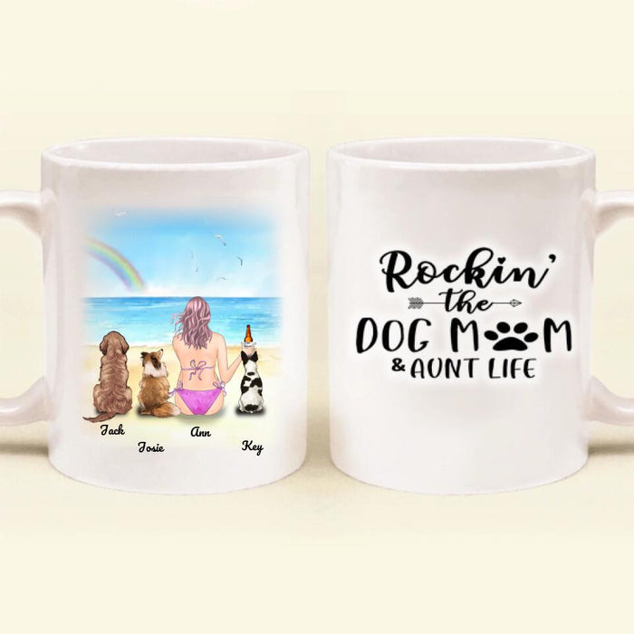 Personalized Dog Mom Coffee Mug - Gift For Dog Mom - Up to 3 Dogs