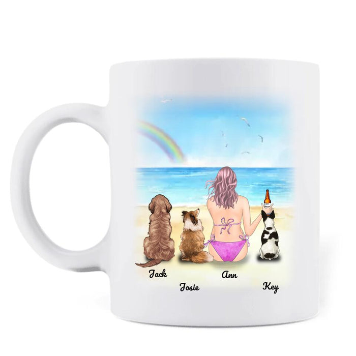 Personalized Dog Mom Coffee Mug - Gift For Dog Mom - Up to 3 Dogs