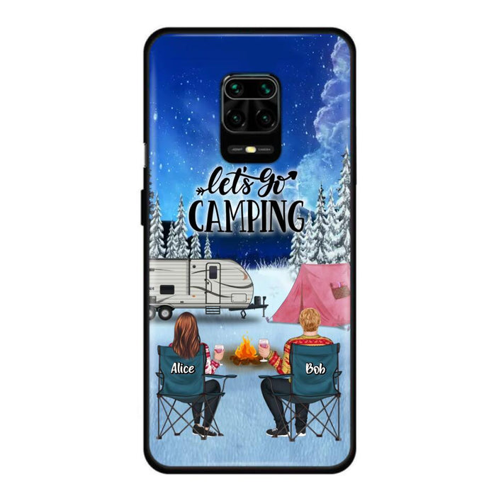 Personalized Christmas Camping Phone Case - Christmas Gift For Family/Couple/Camping Lover - Up to 2 Kids and 3 Pets - Let's Go Camping - Case For Xiaomi, Oppo And Huawei