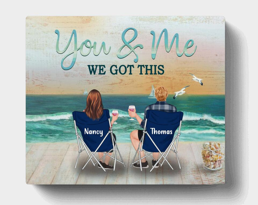 Personalized Family Canvas - Best Gift For Couple/Family - You & Me We Got This