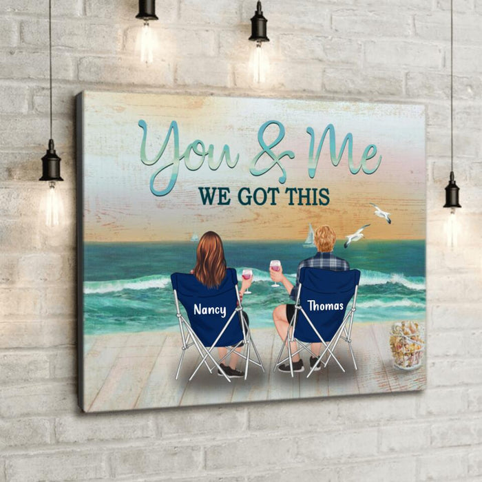 Personalized Family Canvas - Best Gift For Couple/Family - You & Me We Got This