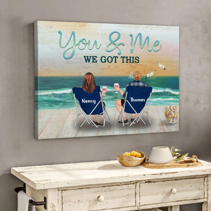 Personalized Family Canvas - Best Gift For Couple/Family - You & Me We Got This
