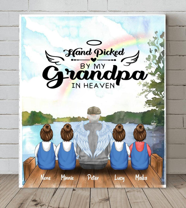 Personalized Memorial Grandpa/Grandma Canvas - Up to 4 Kids - Best Gift For Family - I Never Met You But I Know You Are The Greatest Grandma - FD4SD8