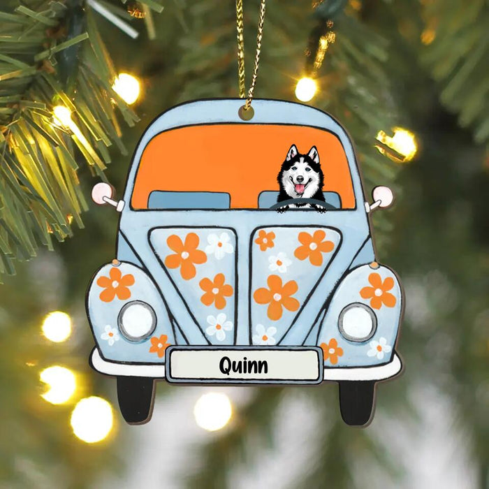 Personalized Off-Road Wooden Ornament - Up to 4 Pets - Christmas Gift idea for Dog/Cat/Off-road Lovers