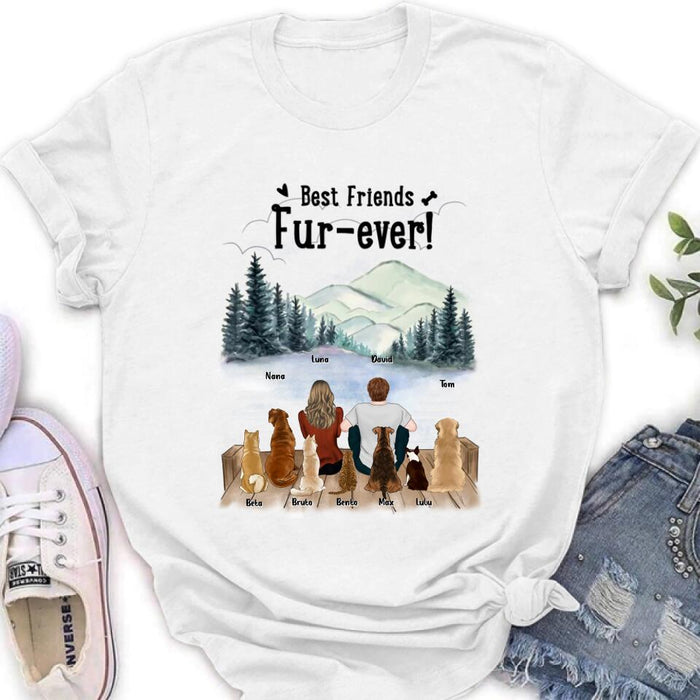 Personalized Gift For Dog Cat T-Shirt/Long Sleeved/Hoodie/Sweatshirt - Gift idea for Dog/Cat Mom, Dog/Cat Dad, Dog/Cat Lovers - Up to 7 Pets