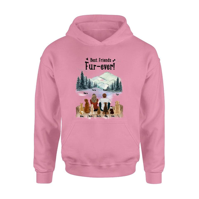 Personalized Gift For Dog Cat T-Shirt/Long Sleeved/Hoodie/Sweatshirt - Gift idea for Dog/Cat Mom, Dog/Cat Dad, Dog/Cat Lovers - Up to 7 Pets