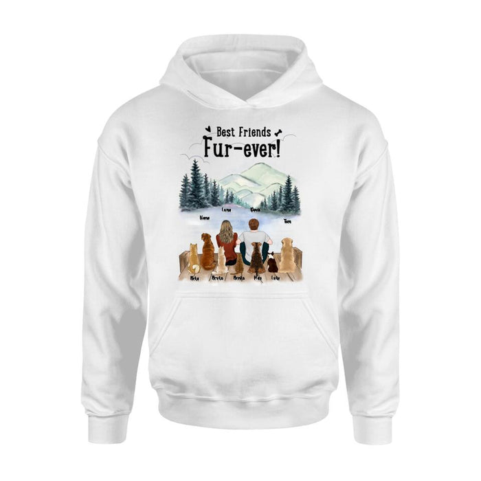 Personalized Gift For Dog Cat T-Shirt/Long Sleeved/Hoodie/Sweatshirt - Gift idea for Dog/Cat Mom, Dog/Cat Dad, Dog/Cat Lovers - Up to 7 Pets