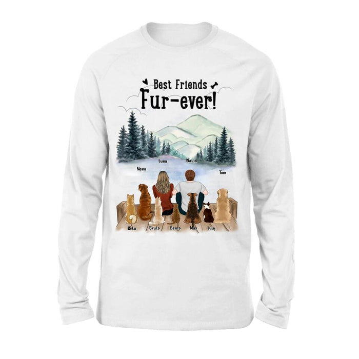 Personalized Gift For Dog Cat T-Shirt/Long Sleeved/Hoodie/Sweatshirt - Gift idea for Dog/Cat Mom, Dog/Cat Dad, Dog/Cat Lovers - Up to 7 Pets