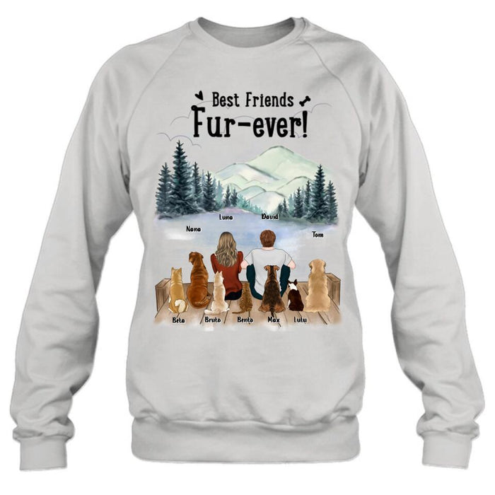Personalized Gift For Dog Cat T-Shirt/Long Sleeved/Hoodie/Sweatshirt - Gift idea for Dog/Cat Mom, Dog/Cat Dad, Dog/Cat Lovers - Up to 7 Pets