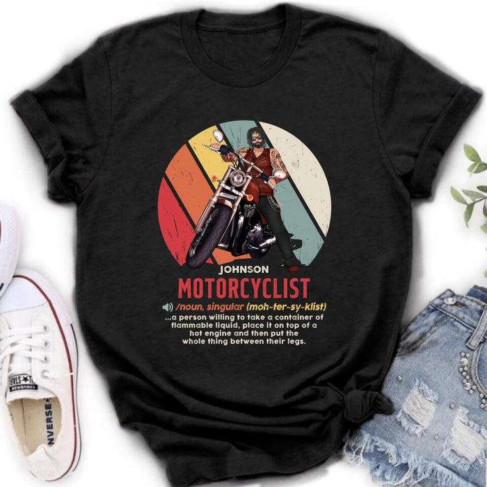 Custom Personalized Motorcycle Man/ Woman Shirt/ Hoodie - Gift Idea For Motorcycle Lover