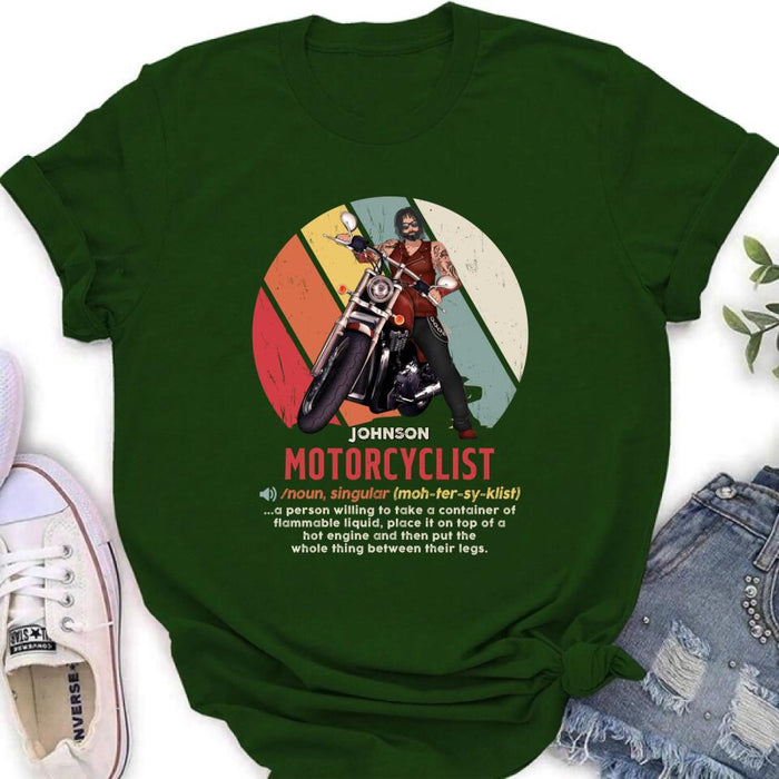 Custom Personalized Motorcycle Man/ Woman Shirt/ Hoodie - Gift Idea For Motorcycle Lover