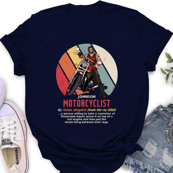 Custom Personalized Motorcycle Man/ Woman Shirt/ Hoodie - Gift Idea For Motorcycle Lover