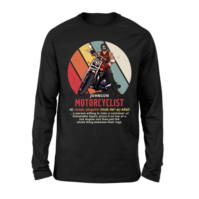 Custom Personalized Motorcycle Man/ Woman Shirt/ Hoodie - Gift Idea For Motorcycle Lover