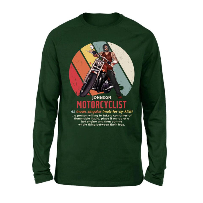 Custom Personalized Motorcycle Man/ Woman Shirt/ Hoodie - Gift Idea For Motorcycle Lover