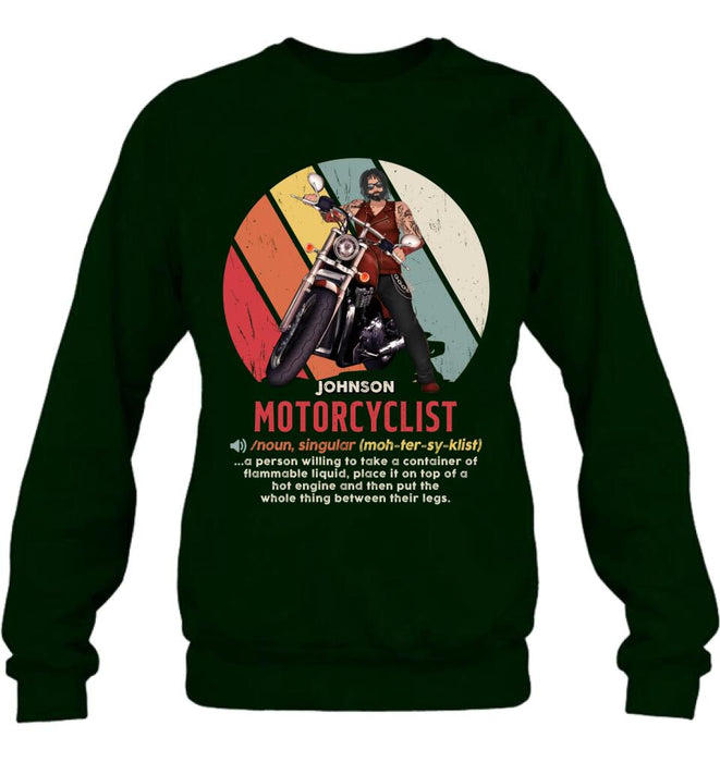 Custom Personalized Motorcycle Man/ Woman Shirt/ Hoodie - Gift Idea For Motorcycle Lover