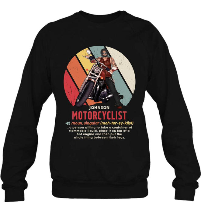 Custom Personalized Motorcycle Man/ Woman Shirt/ Hoodie - Gift Idea For Motorcycle Lover