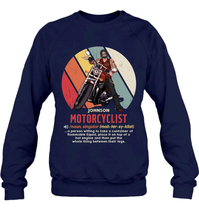 Custom Personalized Motorcycle Man/ Woman Shirt/ Hoodie - Gift Idea For Motorcycle Lover