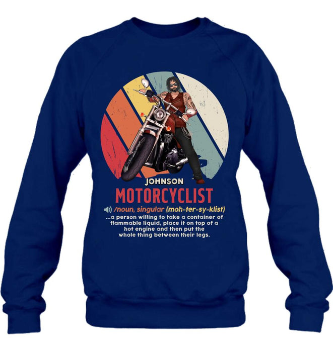 Custom Personalized Motorcycle Man/ Woman Shirt/ Hoodie - Gift Idea For Motorcycle Lover
