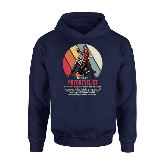 Custom Personalized Motorcycle Man/ Woman Shirt/ Hoodie - Gift Idea For Motorcycle Lover