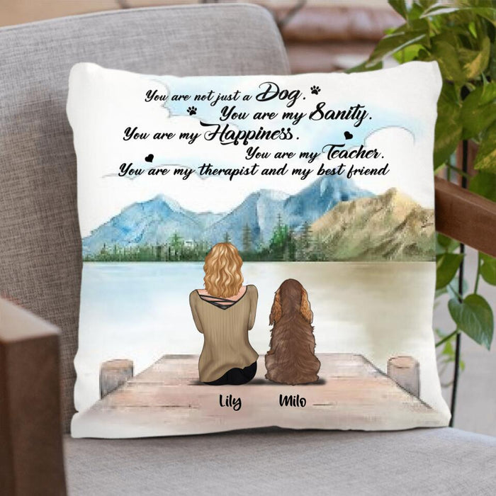Personalized Dog Mom Pillow Cover - Best Gift For Dog Lover - You Are Not Just A Dog - TBZX4U