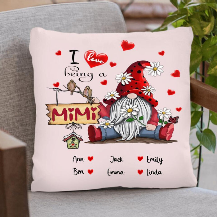 Personalized Grandma Pillow Cover - I Love Being A Grandma - R5OIKQ