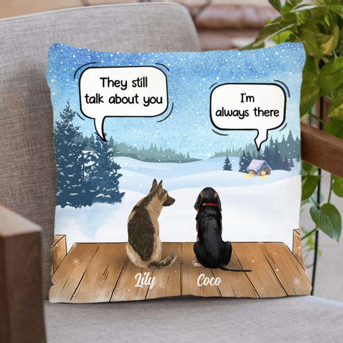 Personalized Dog Horse Pillow Cover - Up to 5 Pets - Xmas Gift For Dog/Horse Lover