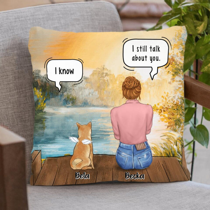 Personalized Dog Mom Pillow Cover - Up to 4 Pets - Gift Idea For Pet Lover - FXVV9O