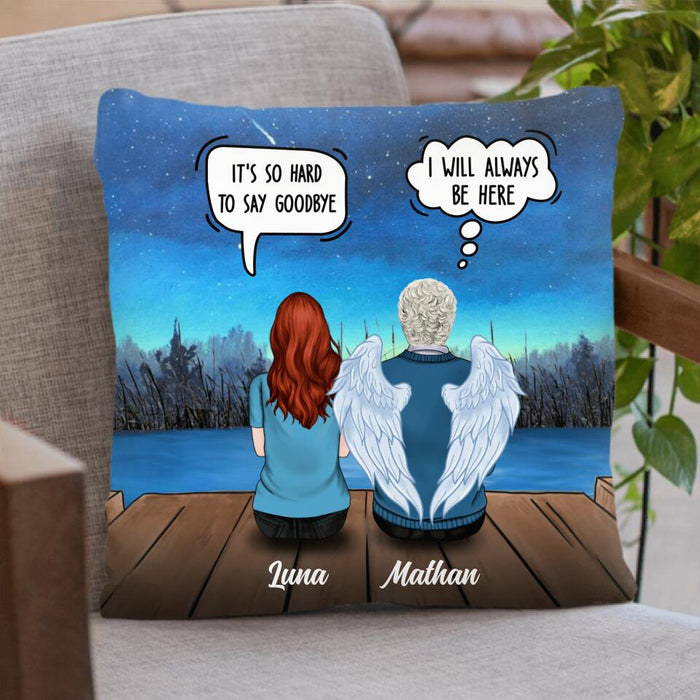 Personalized Memorial Family Quilt/Fleece Blanket/Pillow Cover - Up to 6 People - Memorial Gift For Family