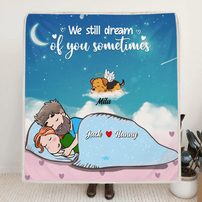 Personalized I Know Heaven Is A Beautiful Place Pillow Cover/Quilt/Fleece Blanket - Memorial Gift For Couple Who Love Dog/Cat - We Know Heaven Is A Beautiful Place