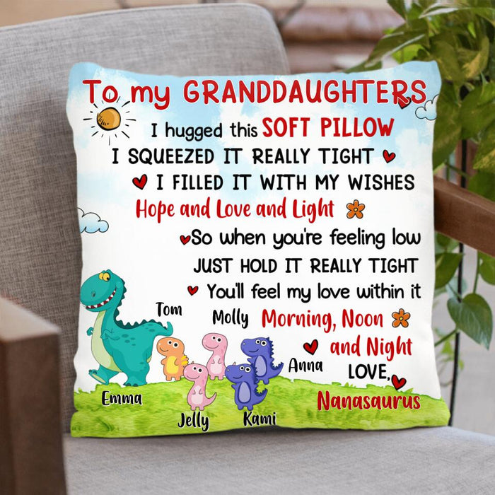 Personalized Dinosaur Mom Quilt/Fleece Throw Blanket/Pillow Cover - Up to 5 Dinosaurs - Gift Idea For Family