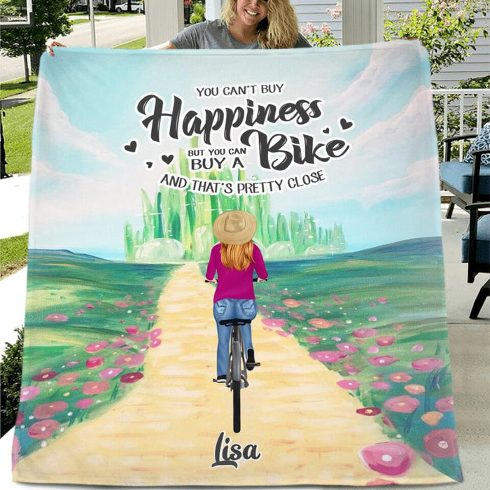 Personalized Bicycle Pillow Cover/Fleece/Quilt Blanket - Up to 4 People - Best Gift For Family/Bicycle Lovers - Life Is Like Riding A Bicycle