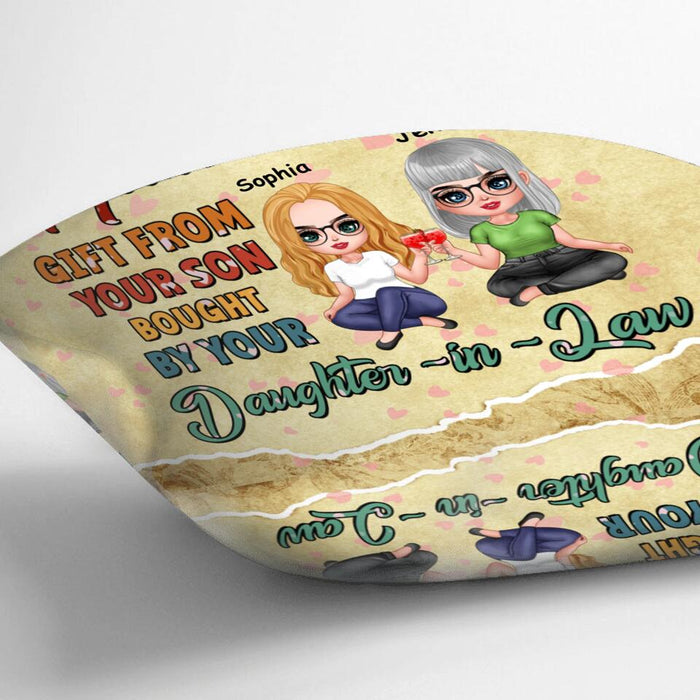 Personalized Here's A Mother's Day Pillow Cover - Gift For Mother's Day From Your Son Bought By Your Daughter In Law