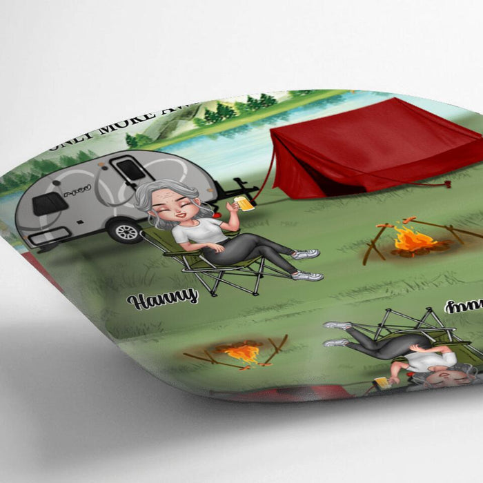 Personalized Grandma Camping Pillow Cover/Fleece Blanket/Quilt - Gift Idea For Grandma/Camping Lover - Grammingo Like A Normal Grandma Only More Awesome
