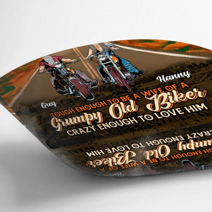 Personalized Couple Biker Pillow Cover/Fleece Blanket/Quilt - Gift Idea For Biker - You're My Ride Or Die