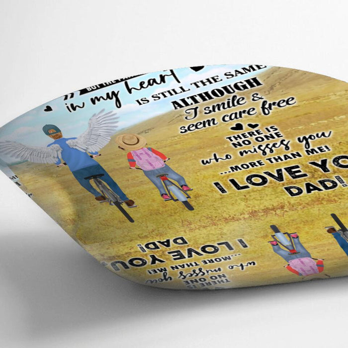 Personalized My Dad Quilt/Fleece Blanket/Pillow Cover - Gift Idea For Father's Day - For My Dad