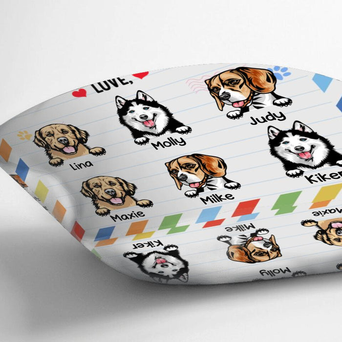 Personalized Front Pet Pillow Cover - Gift Idea For Father's Day - We Woof You Everyday