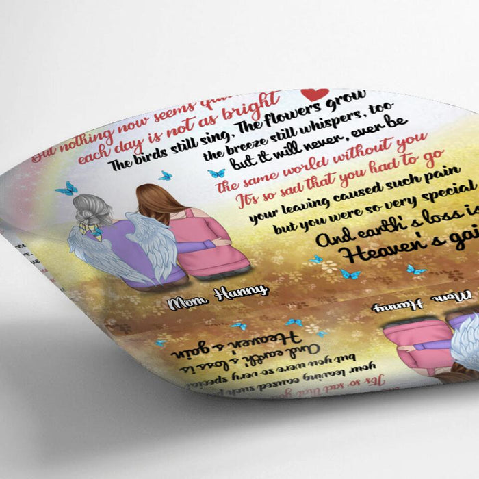 Personalized Memorial Pillow Cover - Memorial Gift Idea - Life Is Not The Same Without You