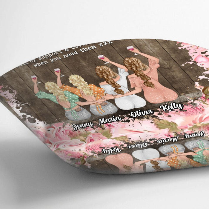 Personalized Friends Pillow Cover - Up to 4 Friends - Gift Idea For Friends/Besties - Best Friends Are Like Big Knickers