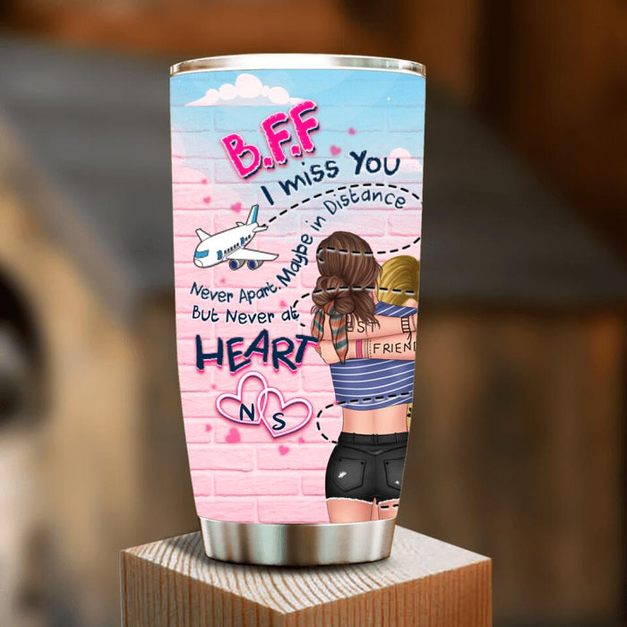 Personalized Friends Tumbler - Gift Idea For Long Distance Best Friends - I Miss You