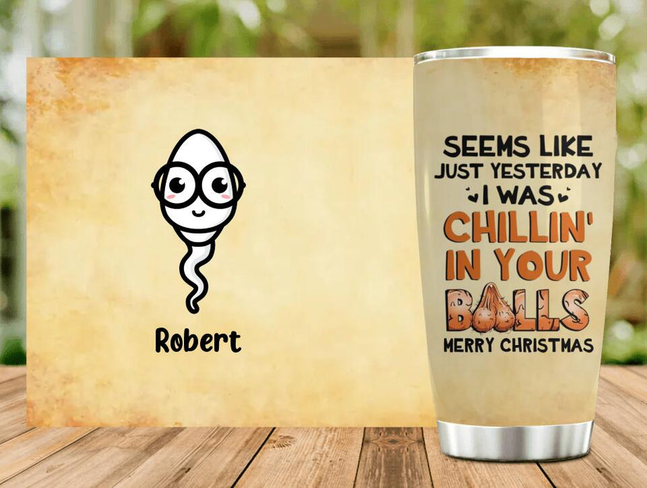 Personalized Father Tumbler - Up to 7 Children - Gift Idea for Father - Merry Christmas
