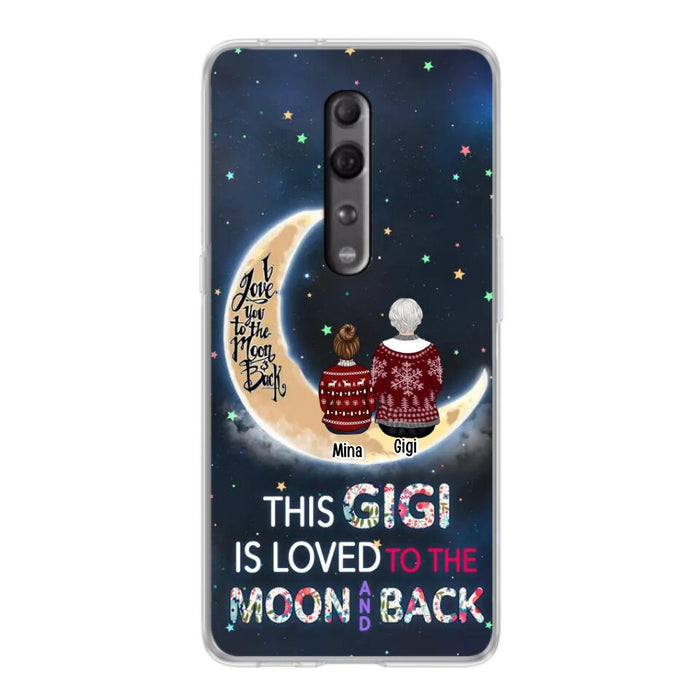 Personalized Grandma Phone Case - Christmas Gift Idea For Grandma - Grandma With Up to 5 Kids - This Gigi Is Loved To The Moon And Back - Case For Xiaomi, Oppo And Huawei