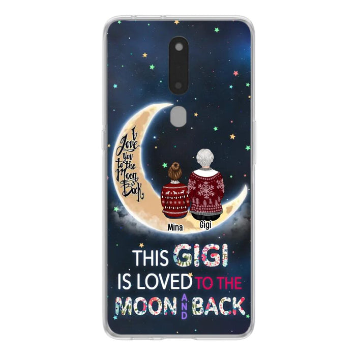 Personalized Grandma Phone Case - Christmas Gift Idea For Grandma - Grandma With Up to 5 Kids - This Gigi Is Loved To The Moon And Back - Case For Xiaomi, Oppo And Huawei