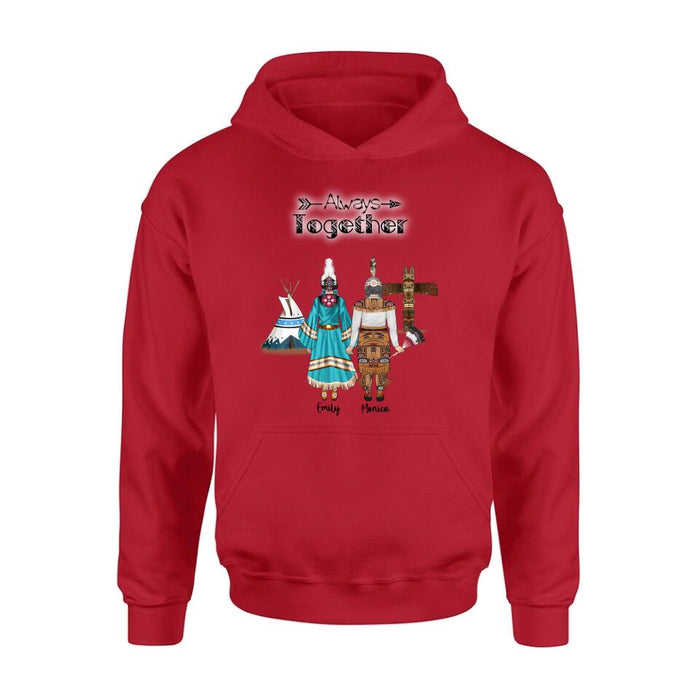 Personalized Native American Mother and Daughters T-Shirt/Long Sleeves/Hoodie/Sweater - Gift for Native American Mother and Daughters - Up to 2 Daughters
