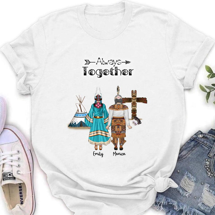 Personalized Native American Mother and Daughters T-Shirt/Long Sleeves/Hoodie/Sweater - Gift for Native American Mother and Daughters - Up to 2 Daughters